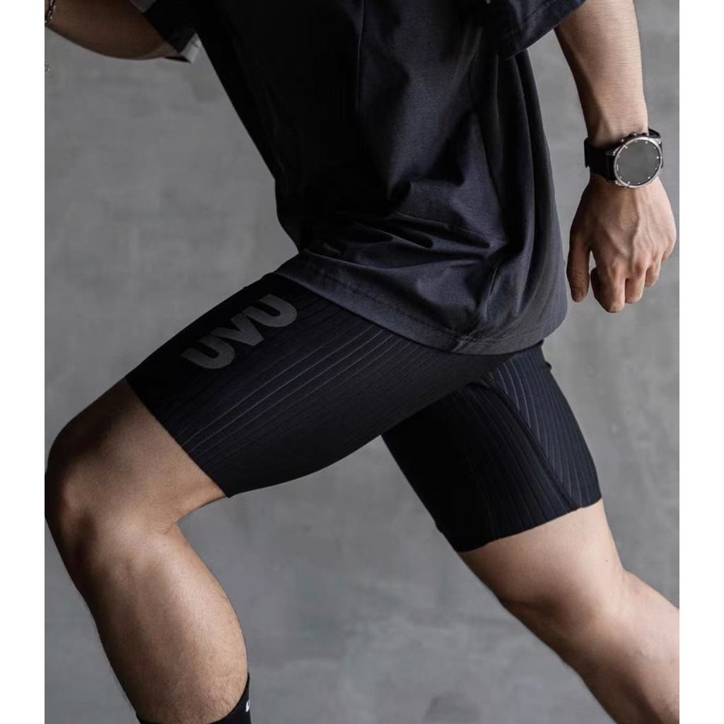 กางเกงวิ่ง UVU ELITE Series ลายแถบแนวตั้ง สไตล์สกินนี่ยืดหยุ่น