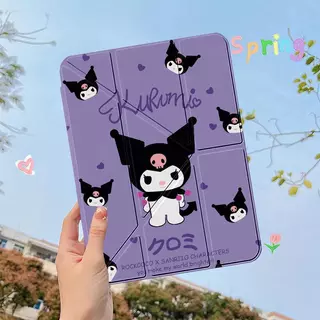 ประเภท Y เคสฝาพับ for Samsung Galaxy Tab S6lite S7 S8 S9 S10 S7FE S9FE S9FE A8 A9 A11 A9+ for เคส Samsung Galaxy Tab S8 + S7+ S9+ S10lite S10fe A11+ Kuromi for Samsung case for เคสฝาพับ Samsung