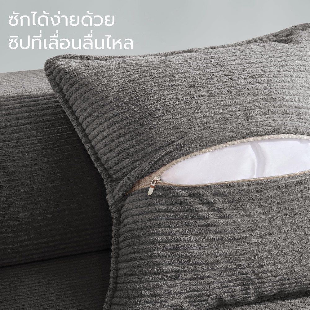 【จัดส่งภายใน 24 ชั่วโมง】IKHOMES โซฟาอัดแน่น เอนกประสงค์เอนได้ โซฟาเบดเกียจคร้าน สำหรับบ้าน พื้นที่จำกัด ผ้าหุ้มถอดซักได้ รูปที่ 4