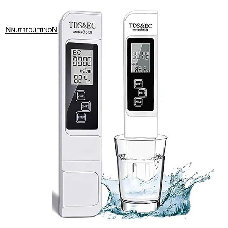 [ขายร้อน N] TDS Meter เครื่องทดสอบน้ําแบบดิจิตอล TDS,อุณหภูมิและ EC Meter 0-999Ppm PPM Meter สําหรับ