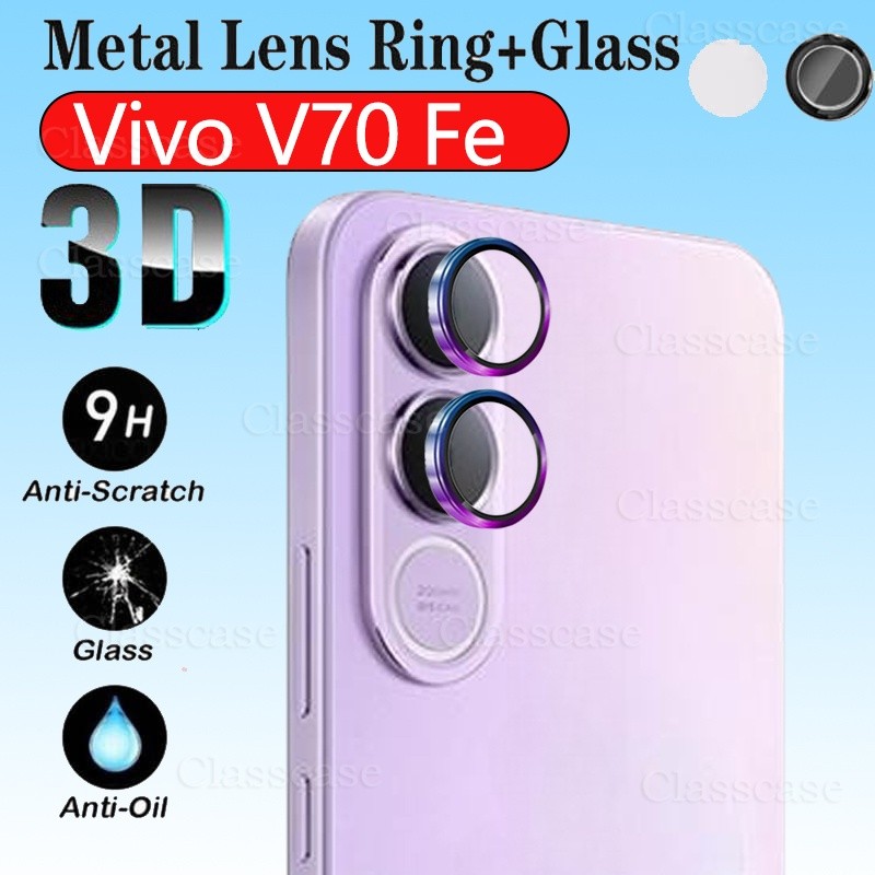 [คลังสินค้าพร้อม]เลนส์กล้องโลหะสําหรับVivo V70 V70FE V70Elite VivoV70 FE Elite VivoV70FE VivoV70Elit