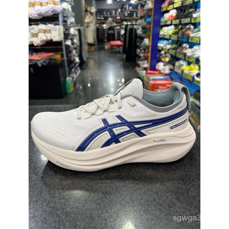 ASICS GEL-NIMBUS 27 ATC ผู้ชายผู้หญิงสไตล์ปกติ Last Cushioning ประเภทรองเท้าวิ่งจ๊อกกิ้ง 1011C028-20