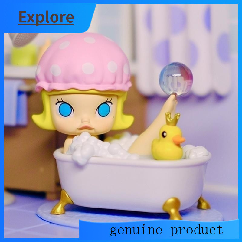 ของแท้ POPMART MOLLYs Day Series Mystery Box Figure Girl Gift เครื่องประดับน่ารัก