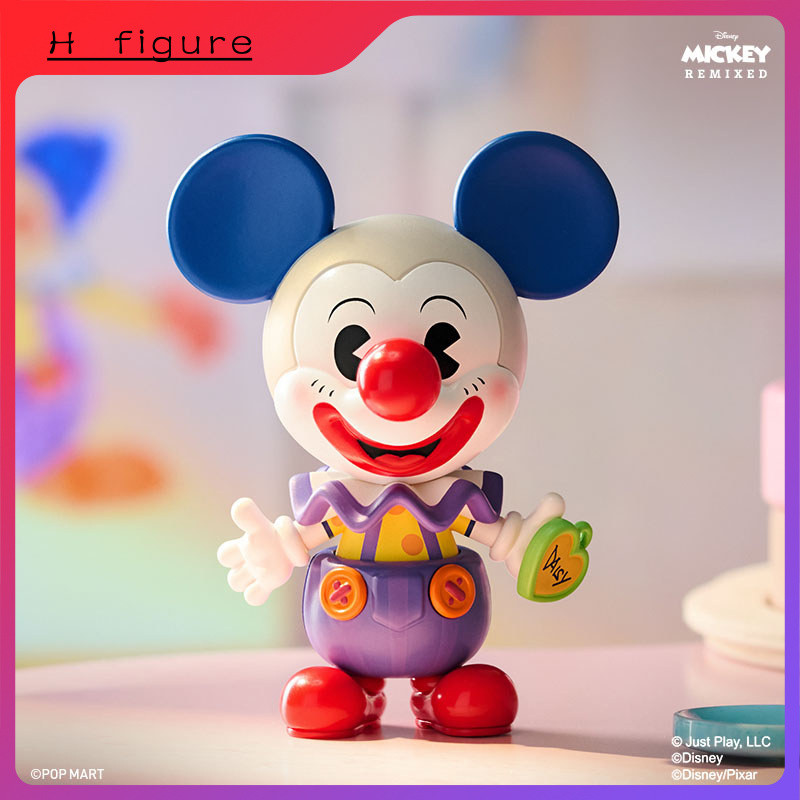 ของแท้ POPMART POPMART Disney Mickey REMIXED: Mickey Meets Pixar Series Mystery Box ตกแต่งฟิกเกอร์