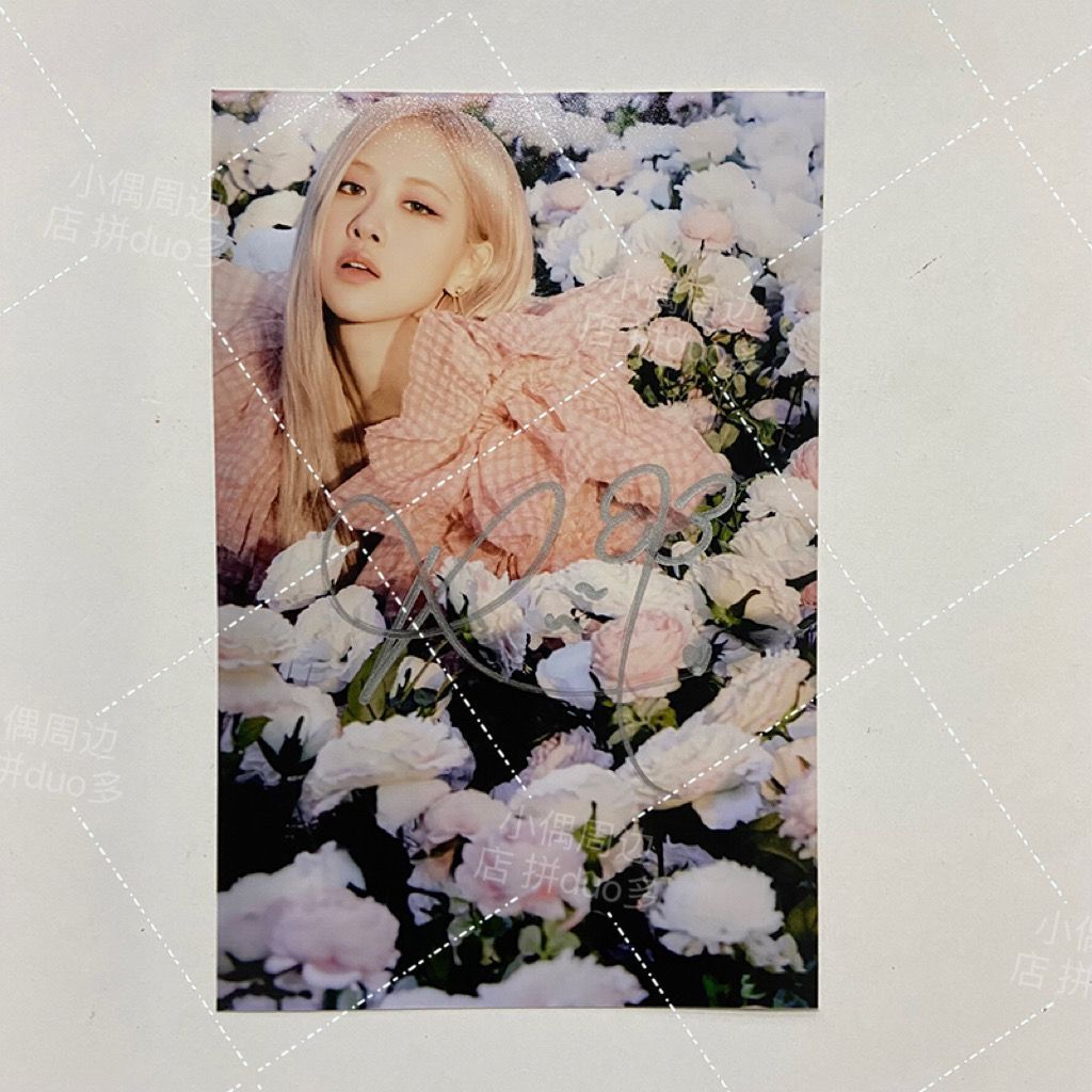 Blackpink Park Choi Young Rose ลงนามภาพถ่าย 6 นิ้ว