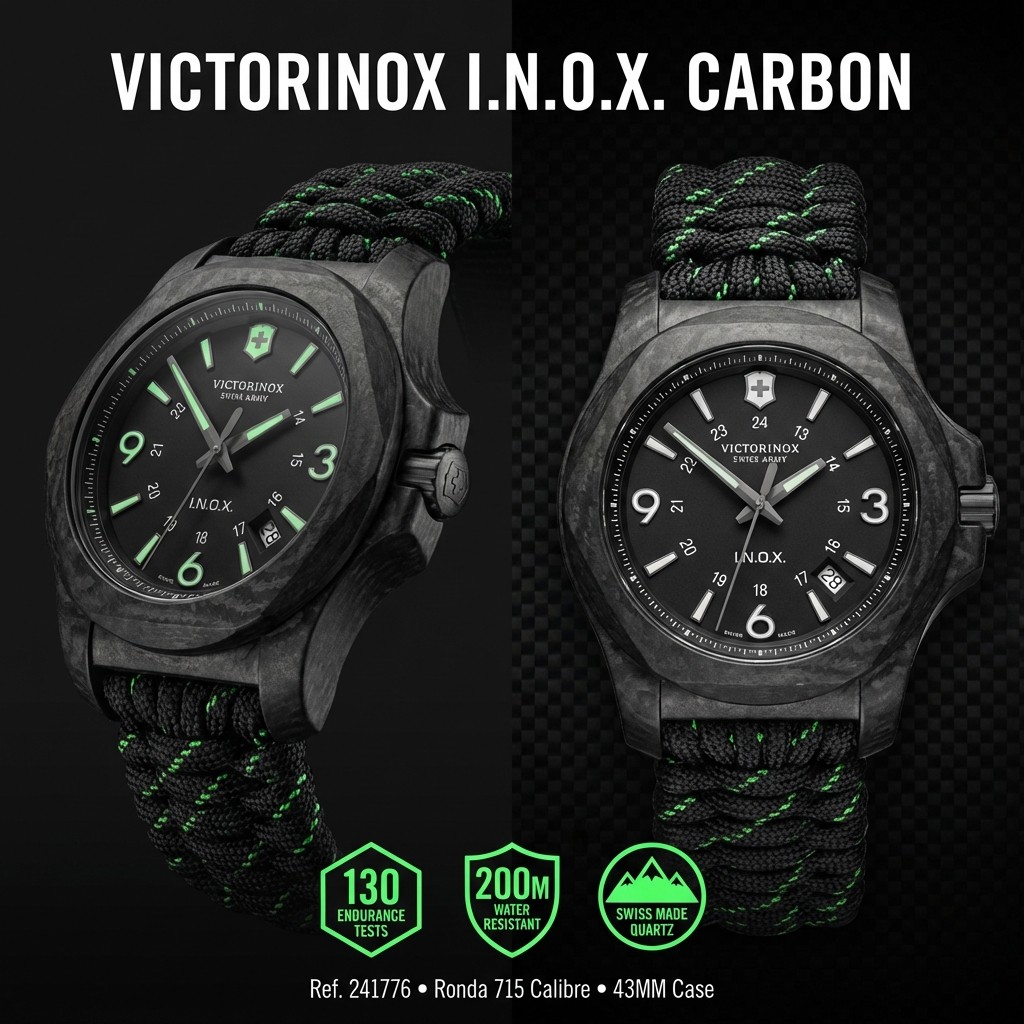 VICTORINOX Swiss Army Watch I.N.O.X. CARBON Gift 241859 Quartz [Domestic Genuine Product]