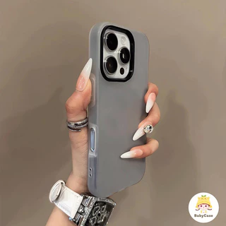 เคสไอโฟน 17 15 สำหรับ IPhone 11 17 12 13 16 14 Pro Max 15 16 7 14 8 Plus XS X XR Max ขั้นสูงง่ายๆสีสดใหม่ 2 in 1 ปกอ่อน