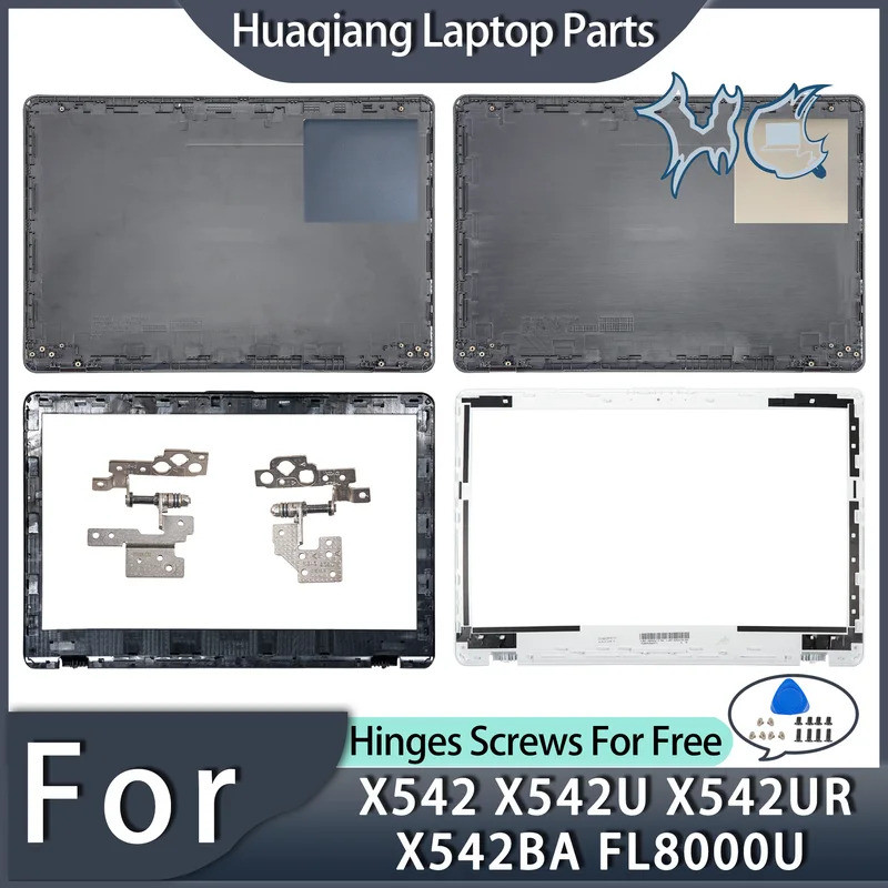 ใหม่พลาสติกสําหรับ X542 R542 X542U X542B X542BA R542UA FL8000U LCD ปกหลังด้านหน้า Bezel ด้านล่างกรณี