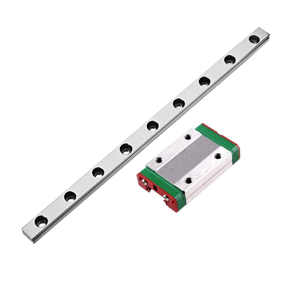 ONLISUM MGN12H 300 มม. 1 ชิ้น Mini Straight Rail 1 ชิ้น MGN12H Bearing Bracket, เหมาะสําหรับ DIY 3D 