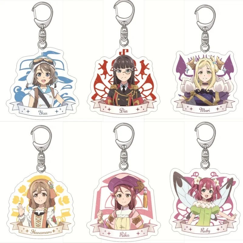 พวงกุญแจอนิเมะ Yohane the Parhelion Sunshine in the Mirror Love Live micha พิมพ์ลาย Yoshiko Hanamaru