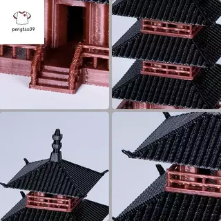 Pengatao09 Mini Pagoda รูปปั้นจีนโบราณอาคารรุ่น Pavilion ตกแต่งจําลองรูปปั้น Zen Garden Aquarium บอนไซตกแต่งใหม่
