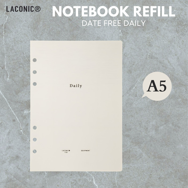 LACONIC Notebook Refill A5 Daily Date Free Style LGF23-45, Japan Diary/ Journal Stationery