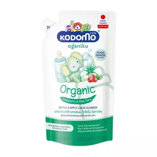 Kodomo ผลิตภัณฑ์ล้างขวดนมเด็กโคโดโม แบบถุงเติม ปริมาณ 600 มล.