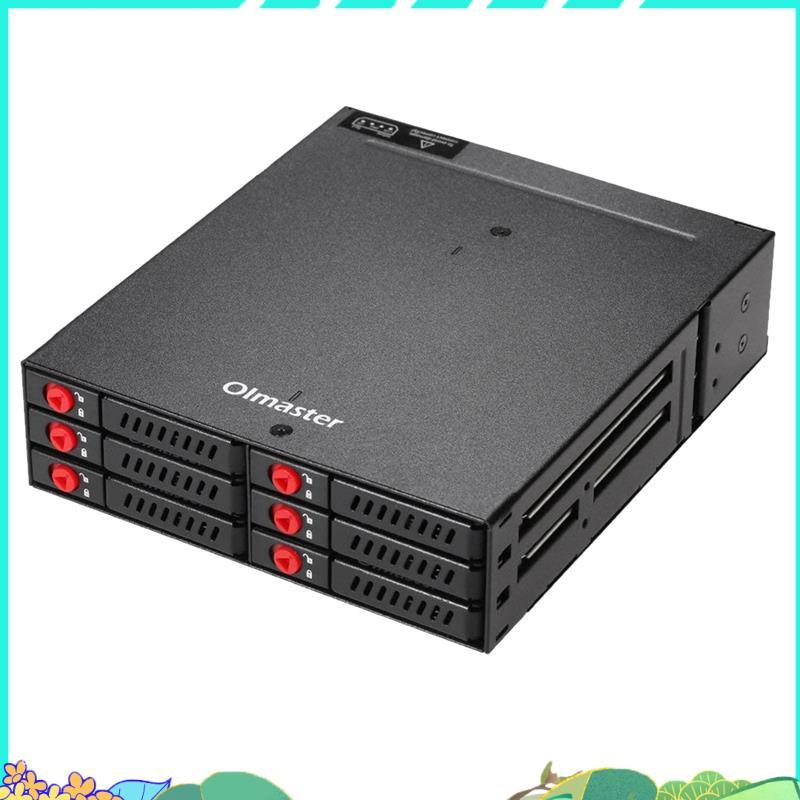 6-Bay 2.5 นิ้ว SSD HDD Enclosure Mobile Rack/Enclosure Hard Disk Enclosure Rack Data Storage สําหรับ
