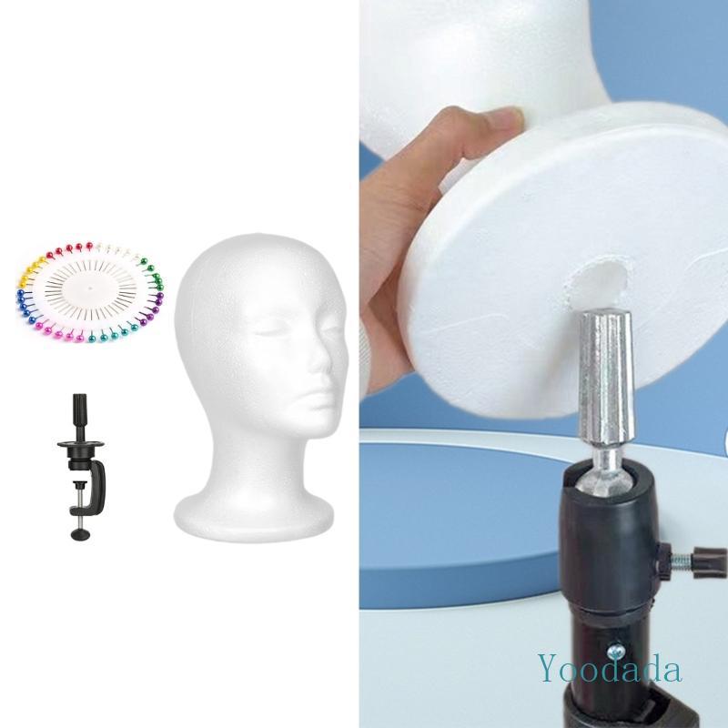Yoo White Foam Wigs Stand Foam Wigs Head Wigs Stand Female Foam Mannequin