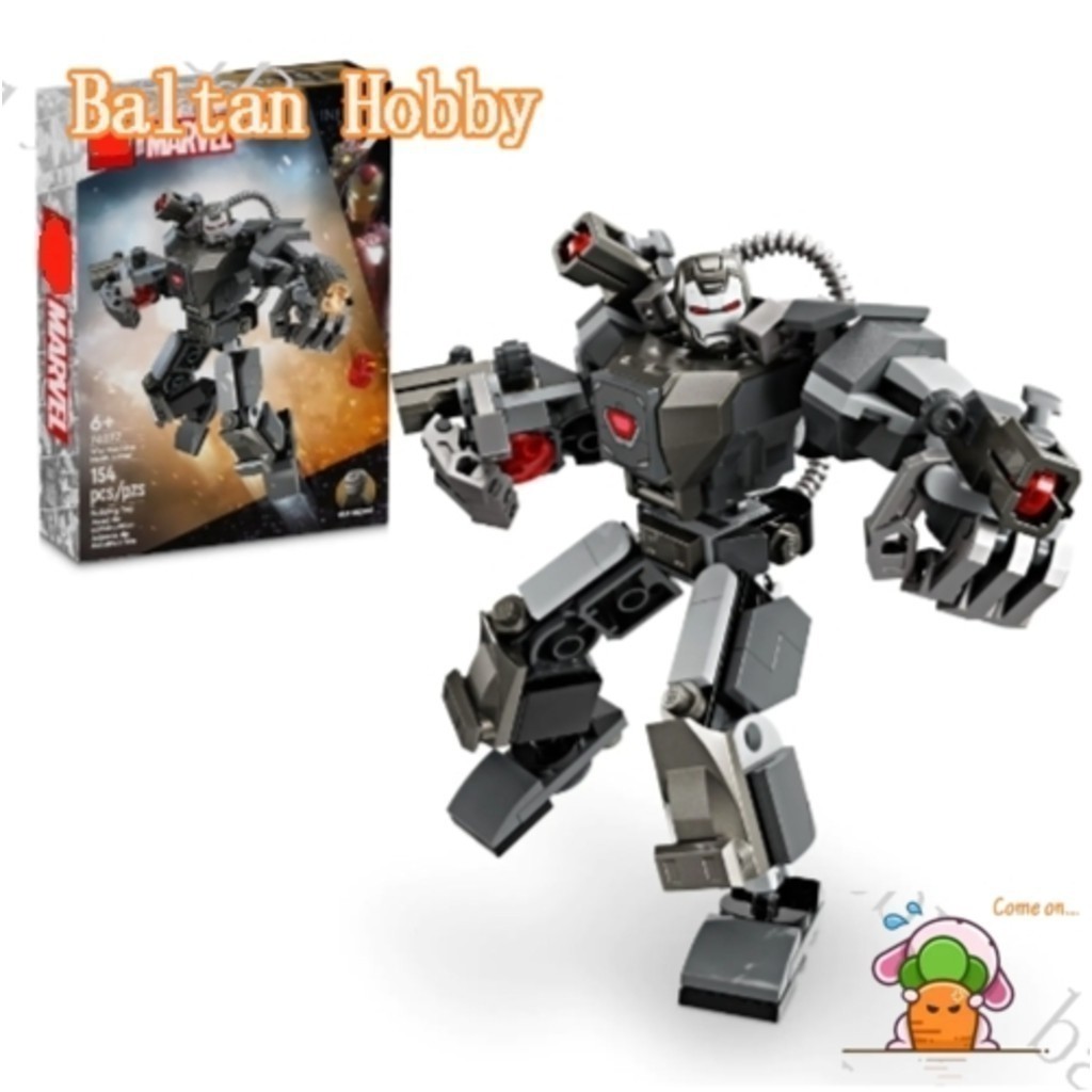 Baltan Hobby HN7X เข้ากันได้กับซูเปอร์ฮีโร่ The Avengers 76277 War Machine Mech Armor ES1 Building b