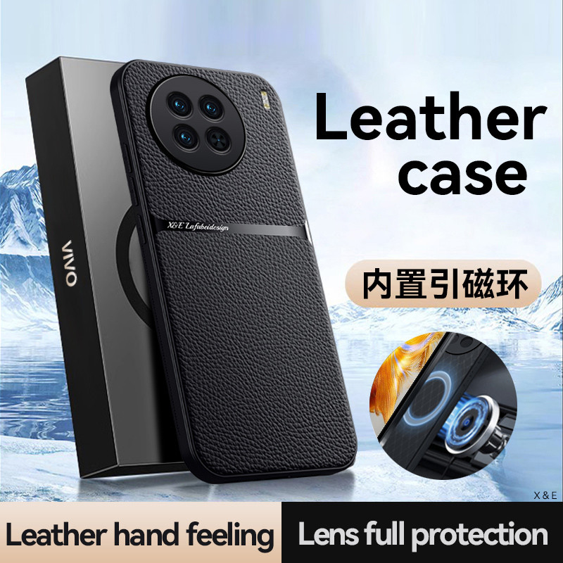 Suitable For Vivo X90 Pro Plus Case Luxury Magnetic Stand Leather Phone Case for VIVO X90 X90Pro+ Bu