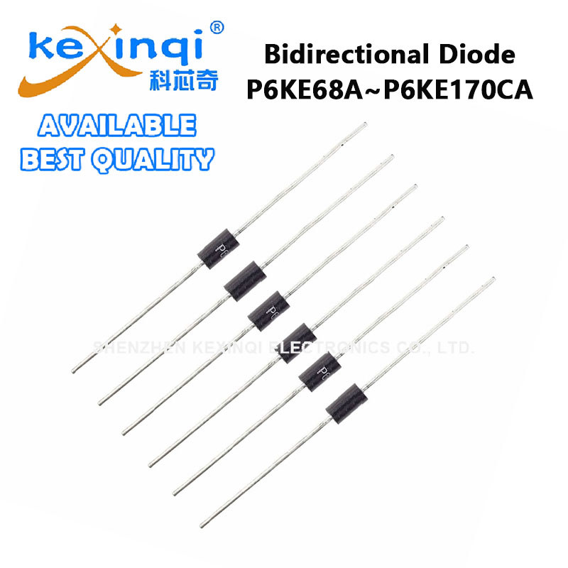 (5 ชิ้น) ทีวีไดโอด DO-15 P6KE68A P6KE68CA P6KE75CA P6KE91A P6KE110A P6KE110CA P6KE120CA P6KE130CA Bi