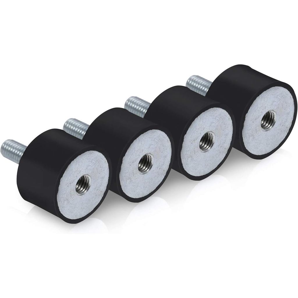 โช้คอัพยาง Mounts ชุด 4 ยาง Isolator Mounts พร้อม Studs M6 Anti Vibration Silentblock สําหรับรถยนต์เ