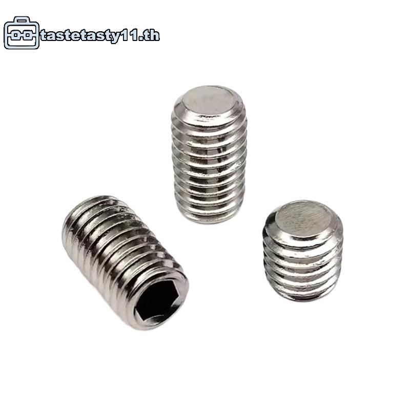 TA 500pcs M2.5 M3 M4 DIN913 304 สแตนเลส Hex หกเหลี่ยม Soet Allen แบนจุด Grub Bolt ชุดสกรูชุดกล่อง TH