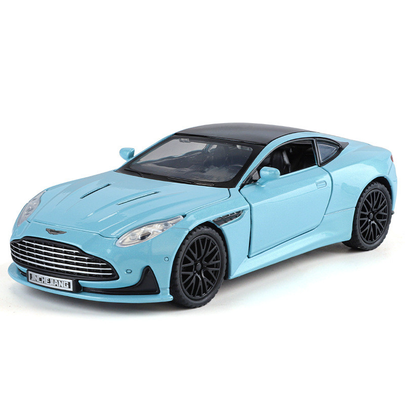 1/32 Aston Martin DB12 รถรุ่นจําลองรถสปอร์ตของเล่นเด็กอินเทรนด์เล่นตกแต่ง Cross-Border Push