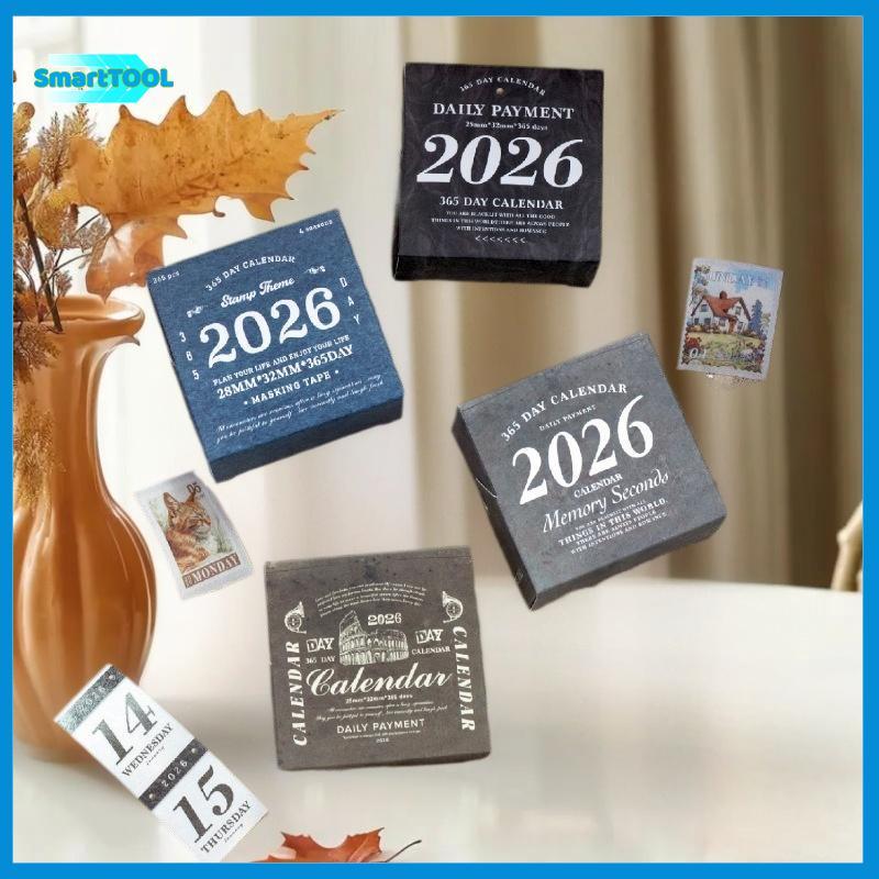 UTZN> Journal GO 365pcs Vintage 365 วันชีวิตประจําวัน Washi เทป Stiers สําหรับ Collage Junk Journal 
