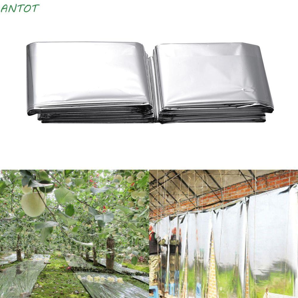 ANTOT 1/2PCS Mylar สะท้อนแสง, Double Side Fruit Tree Hydroponic Highly ฟิล์มสะท้อนแสง, 210x130 ซม.PE