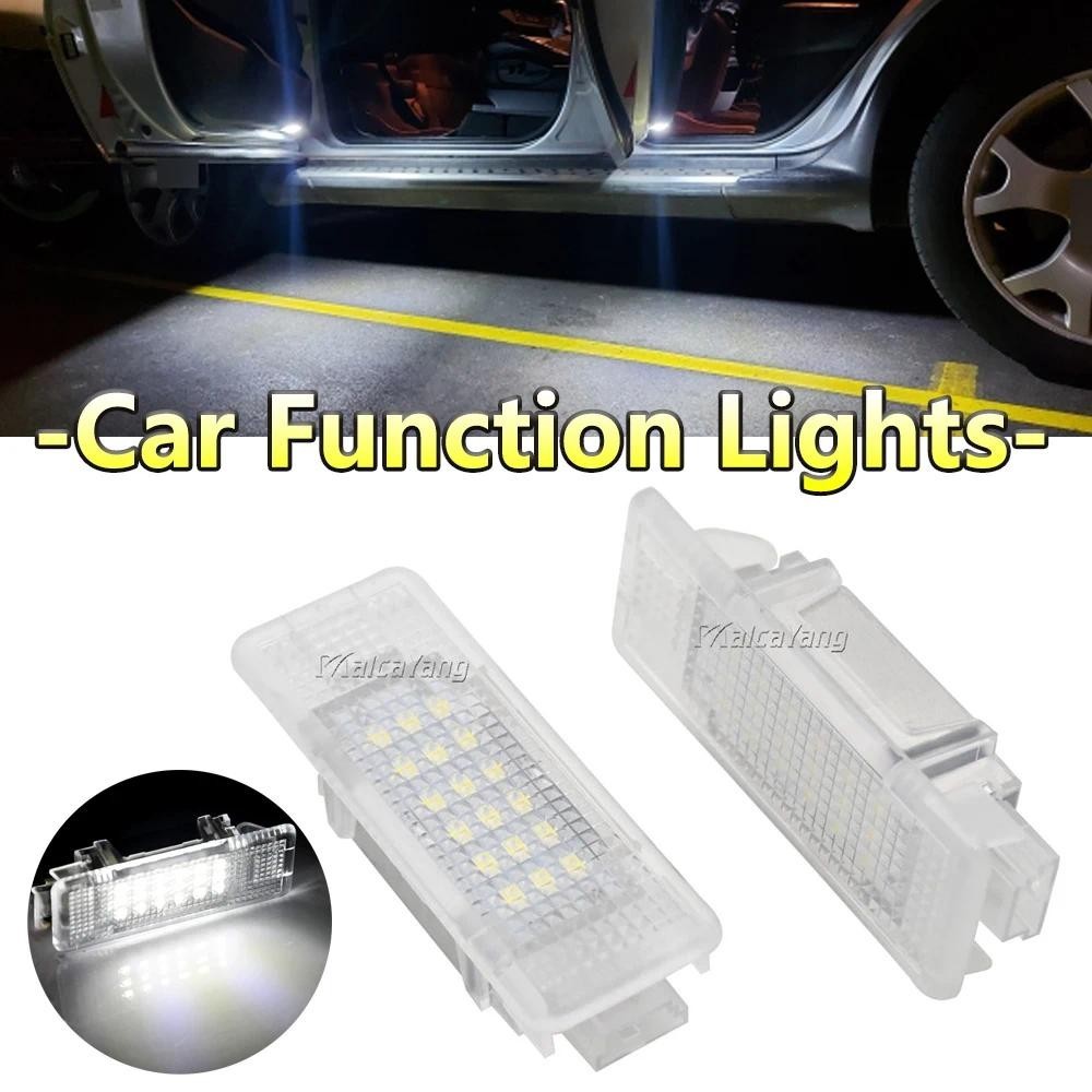 2 ชิ้นรถ LED Courtesy ใต้ประตู Footwell กระเป๋าเดินทางโคมไฟต้อนรับสําหรับ BMW X5 E53 1999-2006 E39 1