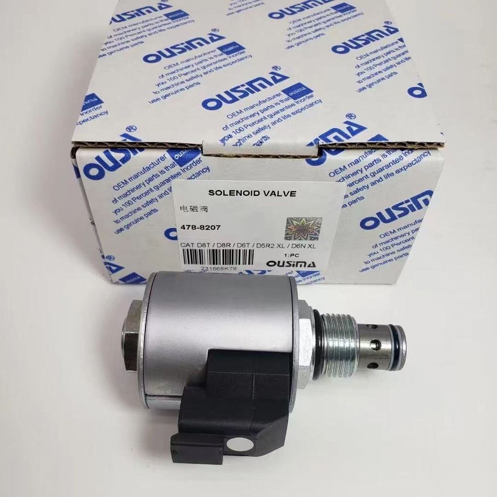 วาล์วไฟฟ้าแม่เหล็ก หมายเลข 2478-8207 สำหรับรถถังดิน Caterpillar D8T D8R D6T D6N D5R ทำงานรวดเร็ว เสถ