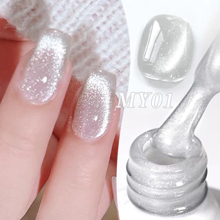 【Local】BORN PRETTY Super Shine White Water Light Cat Eyes เล็บเจลโปแลนด์ Magnetic Soak Off UV LED Varnis กึ่งถาวร