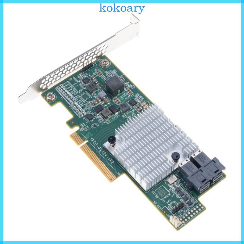 KOK Enterprise Class 9300 8I Array Card 12Gbps Storage Controller 8 ช่องภายในและความสามารถกว้าง