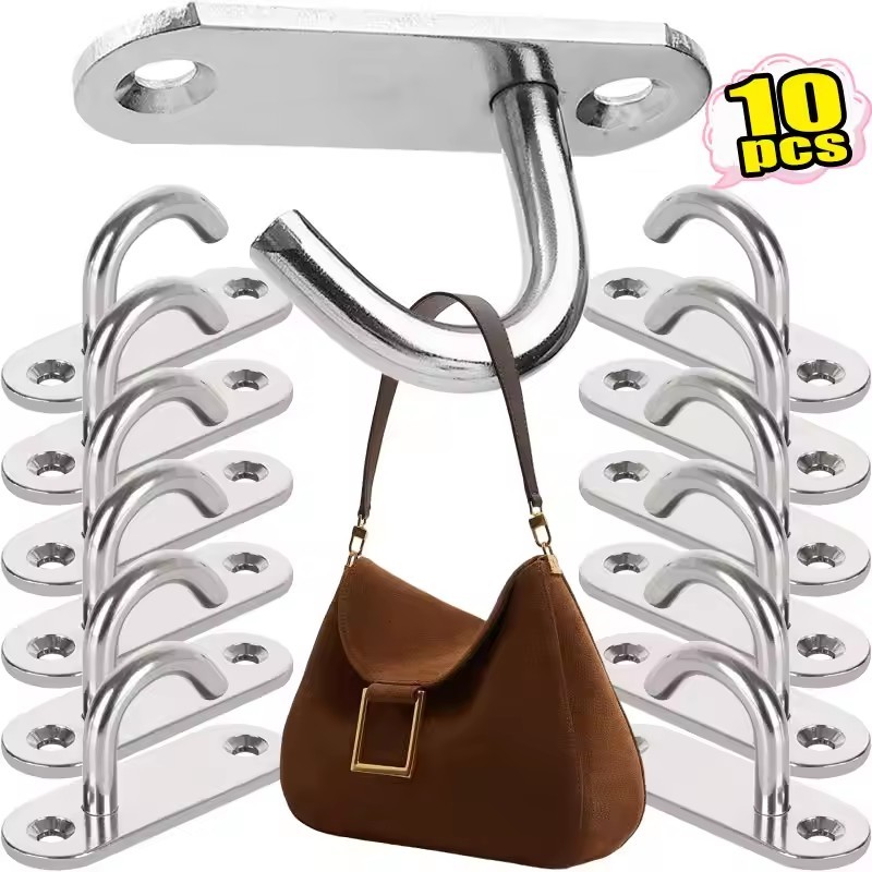 Heavy Duty สแตนเลสสตีลสกรูติดตั้งเพดาน Hook J Shape Wall Hook - สําหรับแขวนเครื่องประดับพืช Potted Organizer