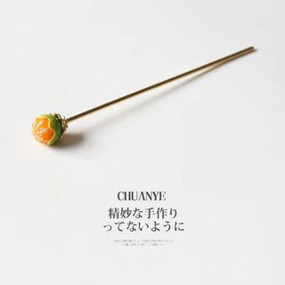 CHUANYE Kawano สีส้ม Hairpin โมเดิร์น Influencer สไตล์ใหม่หญิงสามมิติ Classy Hairpin Hairpin