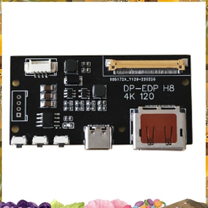 DP to EDP 4K 120HZ DIY4K Driver Board 4K 2K 1080 อะแดปเตอร์สําหรับจอแสดงผลแบบพกพา (A) ใช้งานง่าย