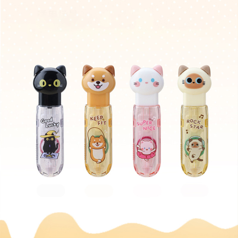 กาวแบบปากกา DIY, หัวตุ๊กตาน่ารัก และลายสัตว์เลี้ยงแสนน่ารัก เทปกาวสองหน้าสำหรับติดสติ๊กเกอร์และงานฝีมือ ราคา ถูกที่สุด ดีลบีเคเค แกลเลอรีภาพที่ 6