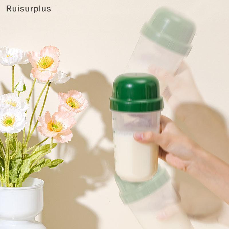 [Rui-t] 400 ML Fitness Shaker ถ้วยสําหรับผู้ชายและผู้หญิงกีฬาโปรตีนผง Milkshake ถ้วยผสมสุขภาพและความ