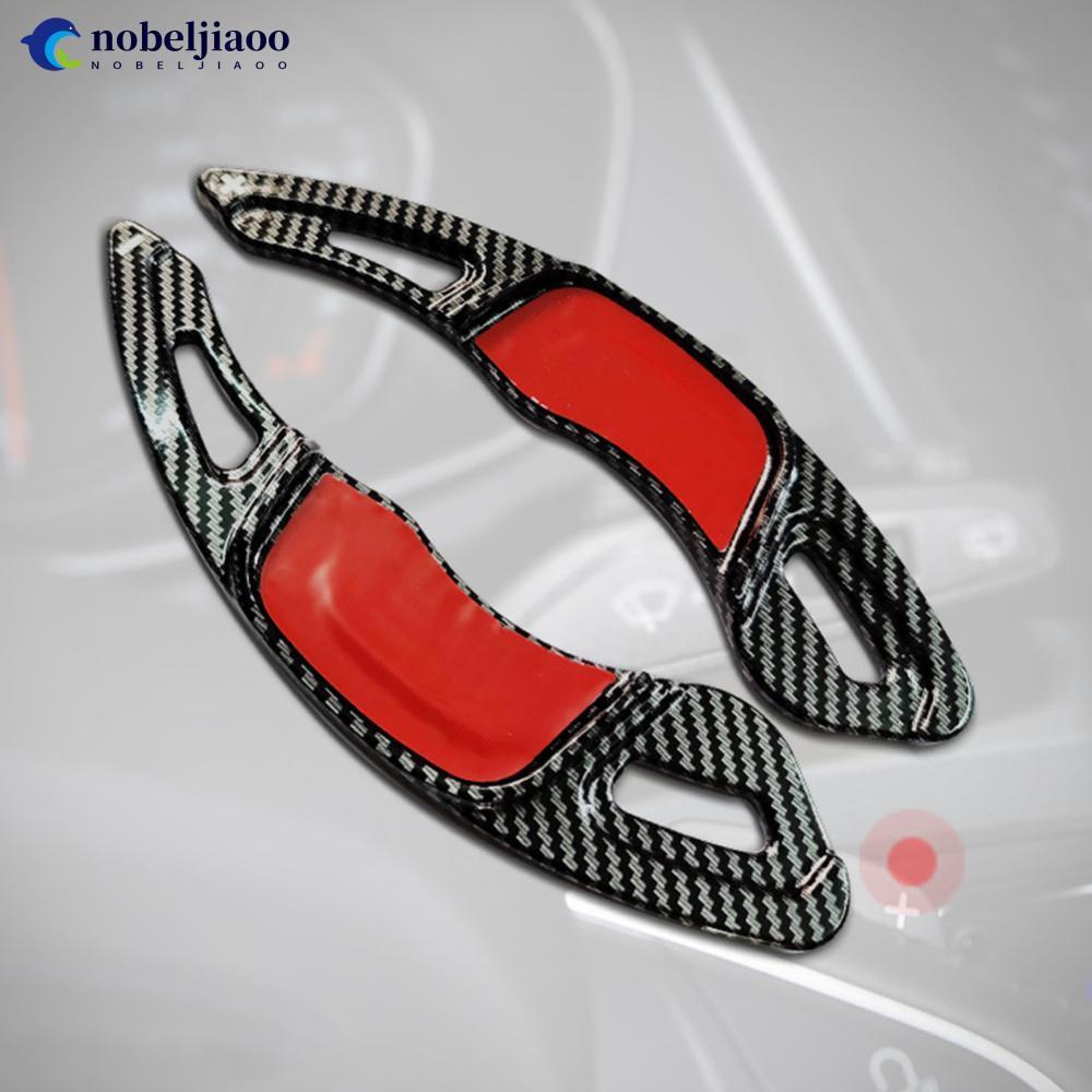 NOBELJIAOO 2 ชิ้นพวงมาลัยรถ Paddle Shifter เกียร์ Shift Extension อุปกรณ์เสริมสําหรับ VW Golf 7 Rlin