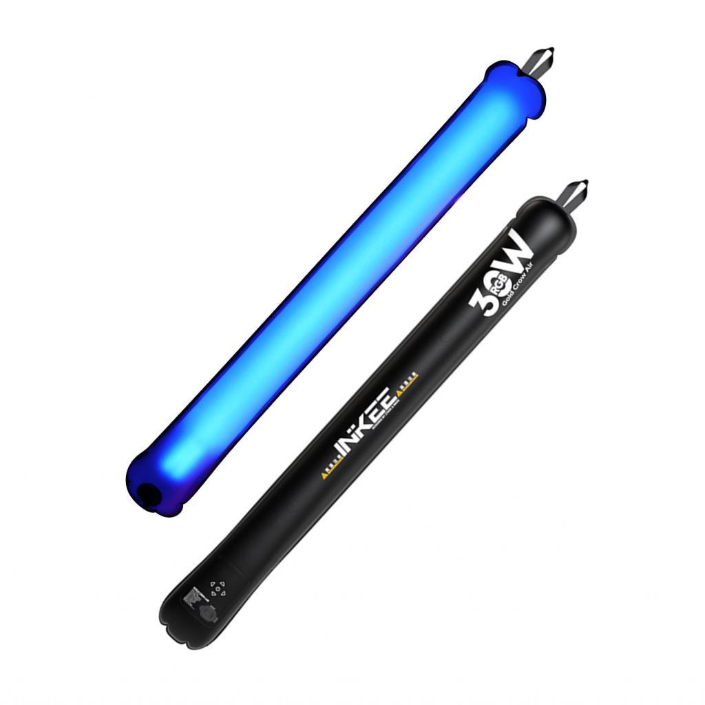 ไฟวิดีโอ RGB แบบพองได้ 30W คอลัมน์อากาศแบบใช้มือถือหลอด LED Stick การถ่ายภาพ 2700K-6500K หรี่แสงได้ 