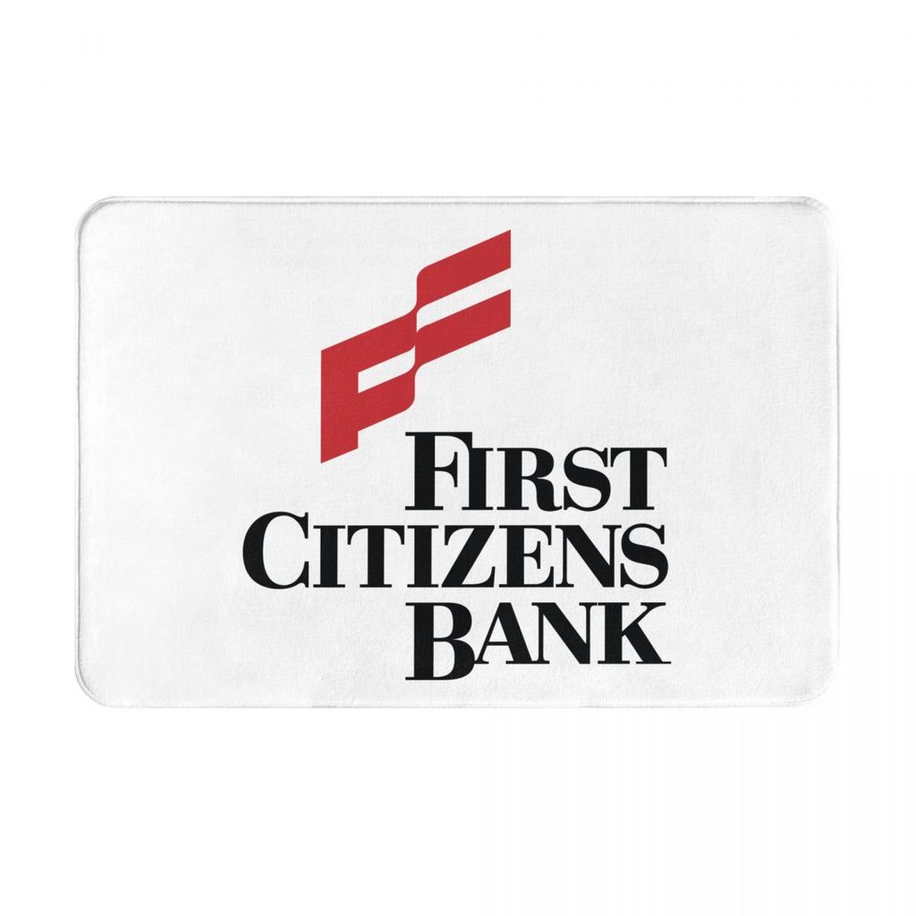 First Citizens Bank โลโก้ห้องน้ํา Anti-slip พรมปูพื้นห้องน้ําห้องส้วมเสื่อเท้าประตูดูดซับน้ํา Quick-