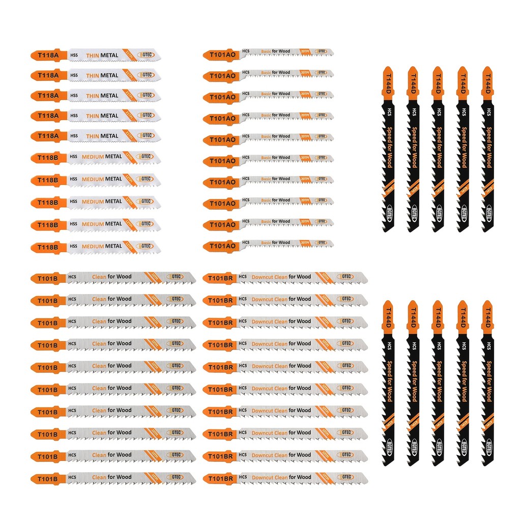 50 ชิ้น T-Shank ใบเลื่อยจิ๊กซอว์ Master ชุด HCS/HSS ไม้และโลหะตัดใบเลื่อยชุด (T144D/T101B/T101BR/T10