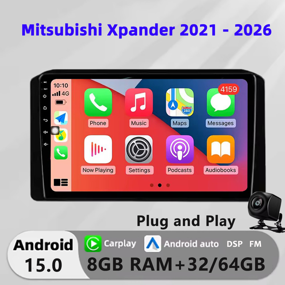 Honxun เครื่องเสียงรถยนต์หน้าจอสัมผัส android หัว 9 นิ้ว 8G+64 สําหรับ MITSUBISHI Xpander cross 2022