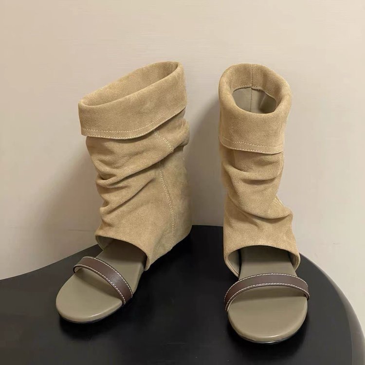 รองเท้าแตะผู้หญิง:size35-42  MATERIAL:Nubuckและหนังยาง