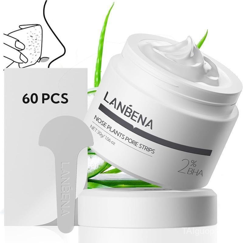 LANBENA Blackhead Nasal Mask with 60 Sheets Tear-Off Nasal Strips