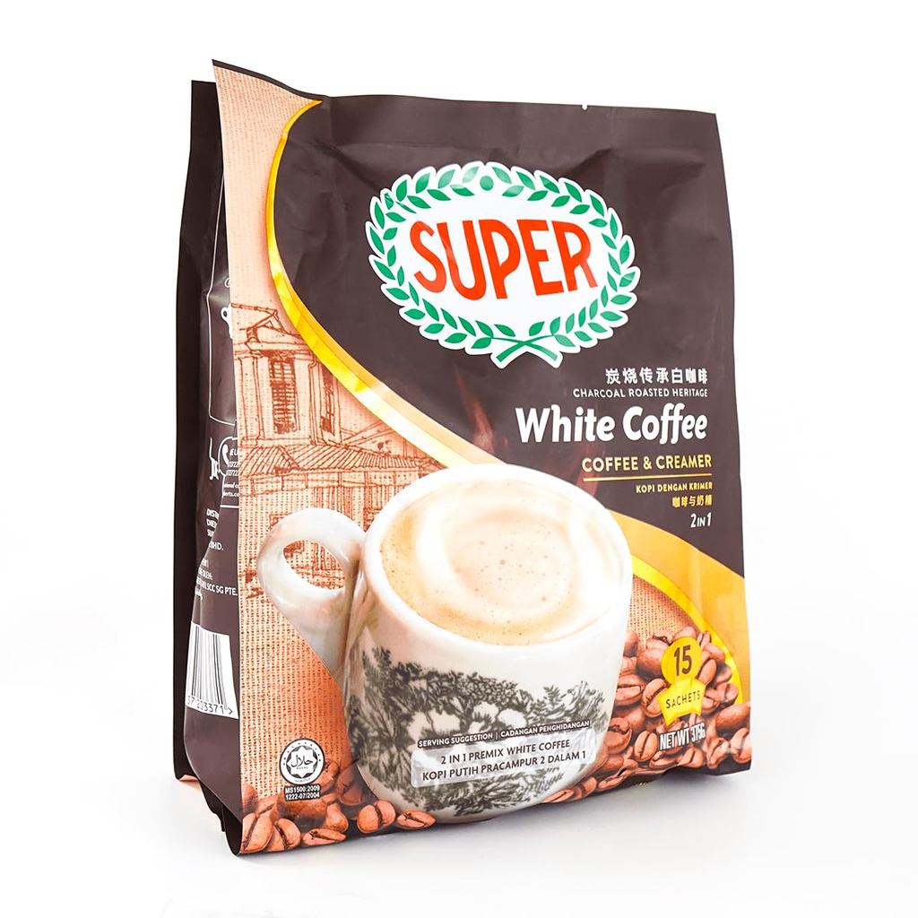 SUPER Charcoal White Coffee 2in1 Coffee & Creamer