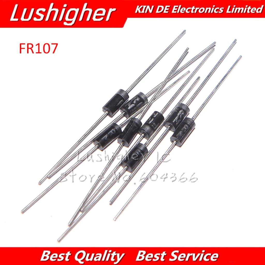 100 ไดโอดเรียงกระแส FR107 1A 1,000V DO-41 Fr107
