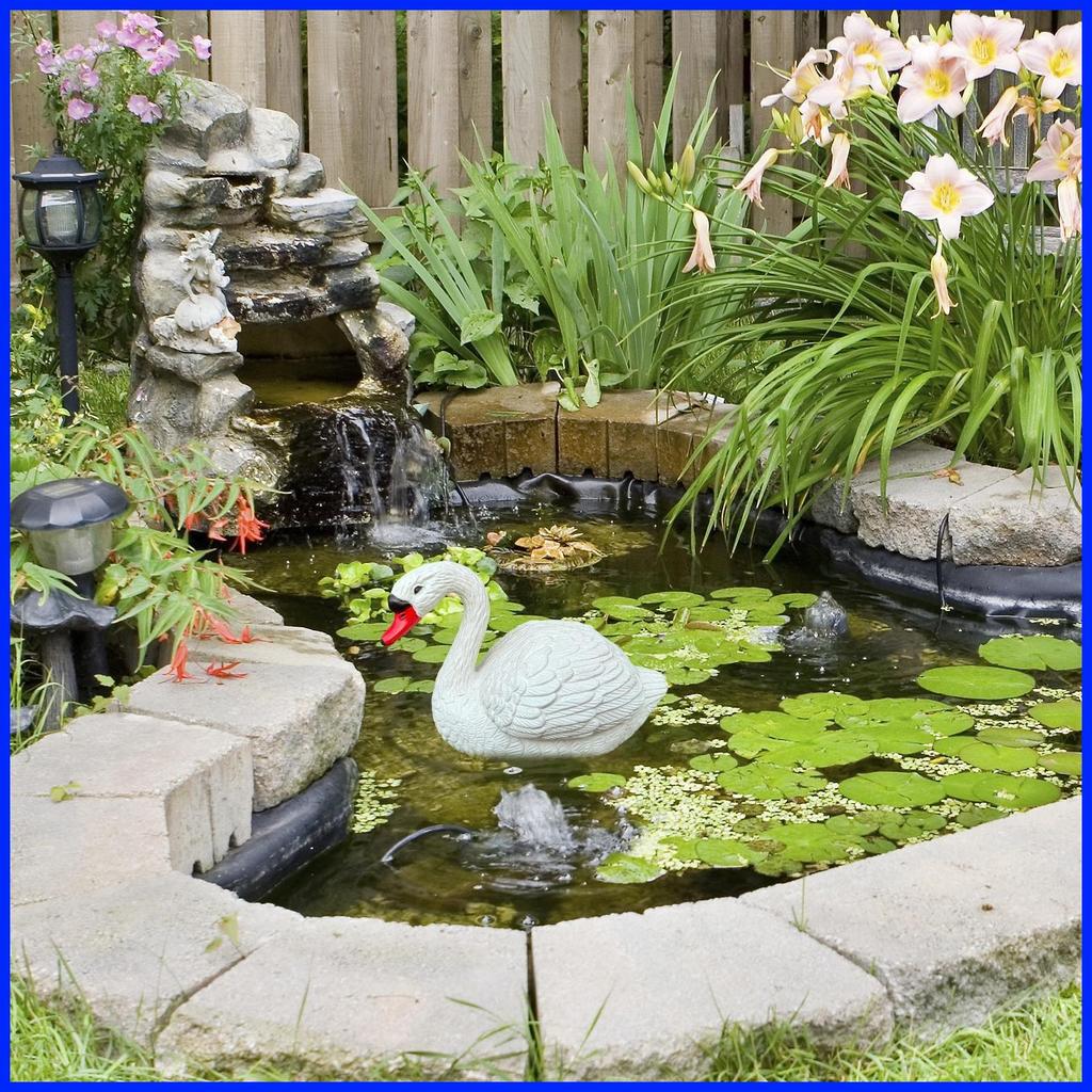 Geese รูปปั้นกลางแจ้ง Geese Figurine Swan น้ําลอยตกแต่งสัตว์ Figurine สําหรับ Porch สระว่ายน้ํา Pati