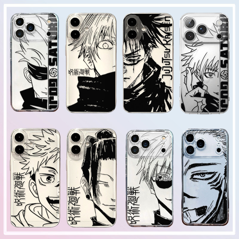 Cool Jujutsu Kaisen อะนิเมะเคสโทรศัพท์สําหรับ OPPO A3 A5 A6 PRO A6X A38 A18 A5 A9 2020 A79 A2 A17 A78 A76 A96 4G A60 A16 A16S กรณีซิลิโคนอ่อนนุ่มโปร่งใส