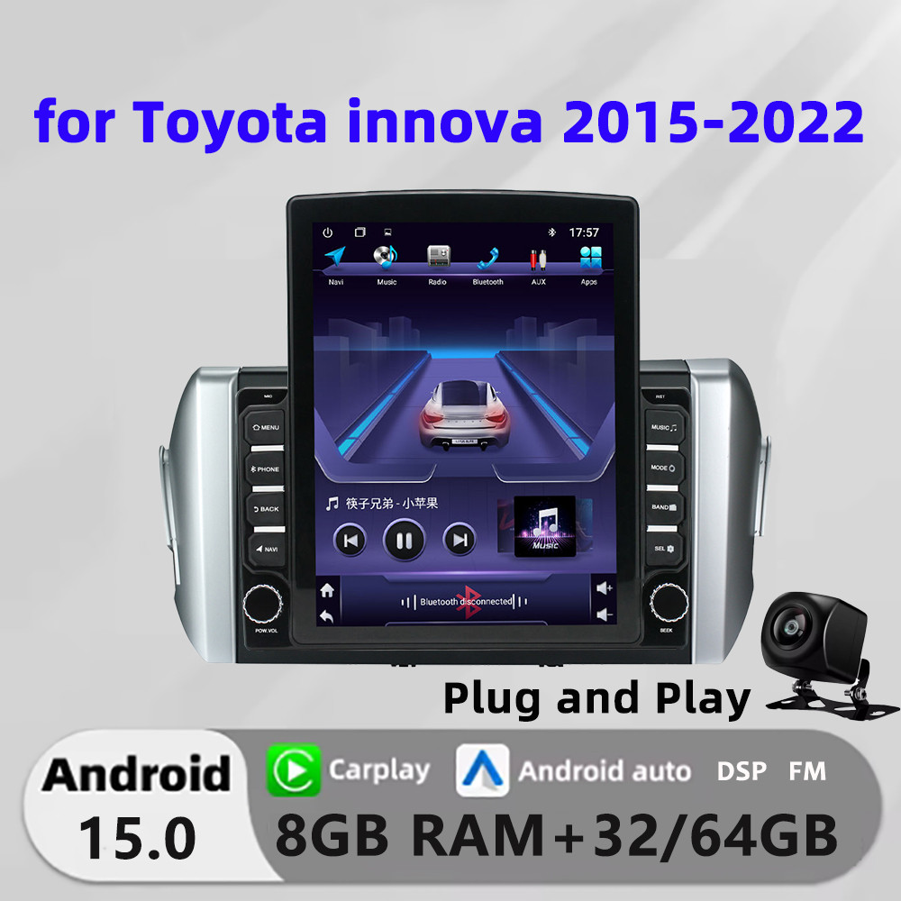 Honxun 9.7 นิ้ว Tesla สไตล์ 8G + 64 android หัวสําหรับ Toyota innova 2015-2022 ESSGOO ASTRAL Kenwood