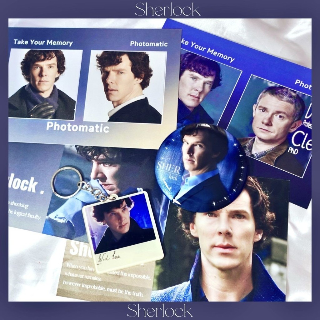 Detective Rock Holmes John Watson Star Movie Merchandise Retro Decorative Card Postcard