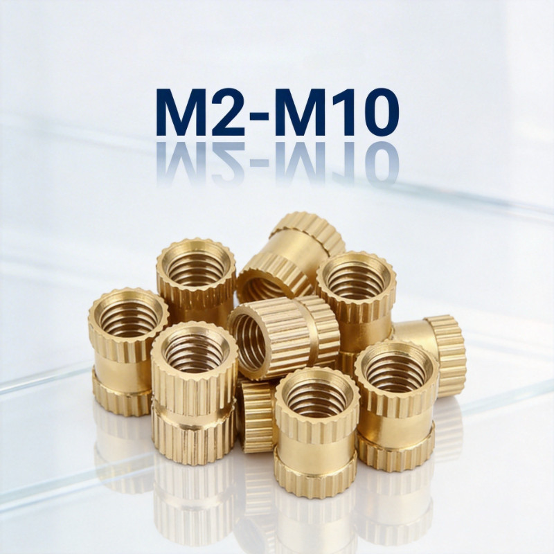 เกลียวทองเหลือง M2-M10 สำหรับงานพิมพ์ 3 มิติ / M2-M10 BRASS Nut Insert for 3D PRINTED PART YEDA